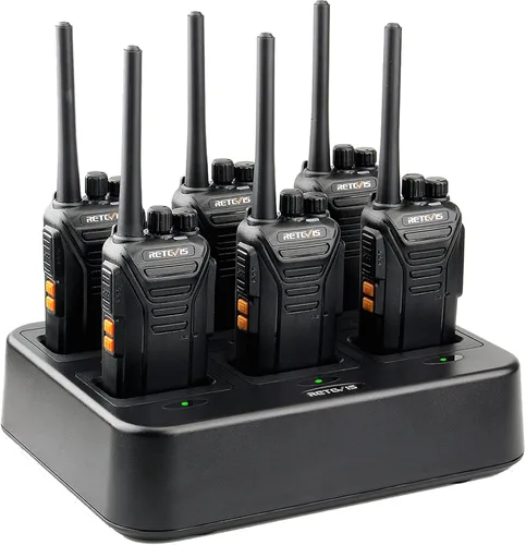 Retevis Walkie Talkies RT27 para adultos, radios bidireccionales resistentes, manos libres VOX, alarma local, radio resistente de 2 vías (paquete de