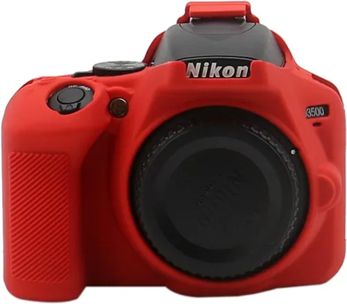 Miniatura 8 de TUYUNG - Funda de silicona D3500, carcasa protectora para cámara réflex digital Nikon D3500, color verde militar