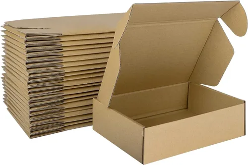 Miniatura 48 de MEBRUDY Cajas de envío de 4 x 4 x 2 pulgadas, paquete de 100 unidades, pequeñas cajas de cartón corrugado para enviar por correo, embalaje de Marrón