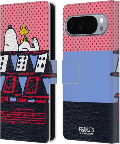 Miniatura 72 de Head Case Designs Officially Licensed Peanuts Snoopy & Woodstock 2 Halfs and Laughs Leather Wallet Case Compatible with Google Pixel 8 Snoopy