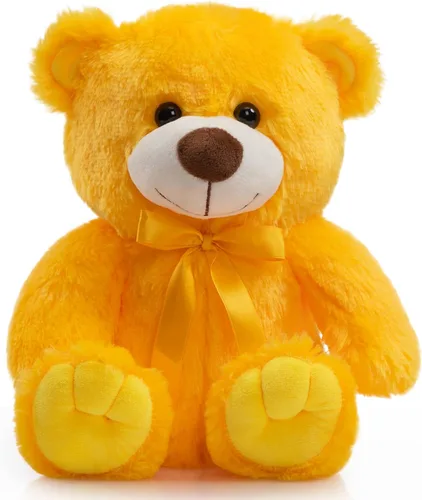 Miniatura 20 de Oso de peluche súper color, juguete de peluche para niños, novia, familia, felicitaciones, baby shower, cumpleaños, beige, 14 pulgadas