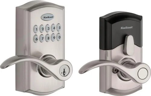 Miniatura 15 de Kwikset SmartCode 955 Pembroke Light Commercial - Palanca Electrónica con Teclado de 10 Botones, con Práctica Entrada sin Llave, 3 Años de Duración