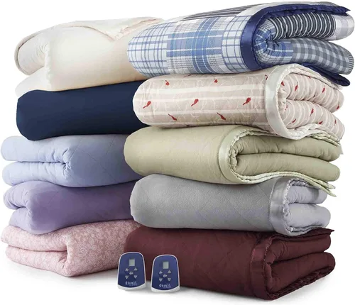 Miniatura 8 de Juego de sábanas Thermee Micro Flannel Shavel Home Products, azul, queen, Blush, Completo