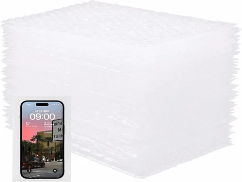 Miniatura 17 de 100 piezas de bolsas de burbujas, bolsas de burbujas de 6”x8” para compras, bolsas de acolchado de burbujas de doble pared para envío, embalaje