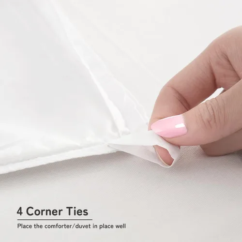 Miniatura 7 de Cute Bear Duvet Cover Set Twin, 3 Pieces Soft Neutral Bedding Calming Cozy Comforter Cover Set Minimal Kawaii Bedroom Decor Microfiber for Relaxing