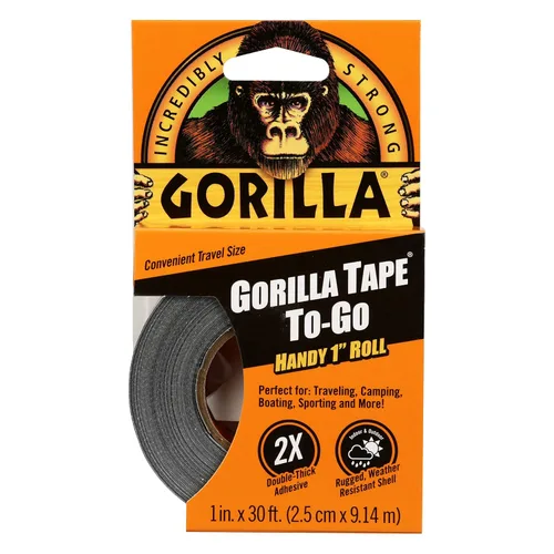 Miniatura 6 de Gorilla 6100101-7 Cinta adhesiva para llevar, 1" x 10 yardas, negro, (paquete de 7), paquete de 7, 7