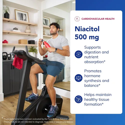 Miniatura 3 de Pure Encapsulations Niacitol 500 mg Niacina hipoalergénica sin enjuague para apoyar la digestión, la síntesis hormonal y la formación de tejidos*