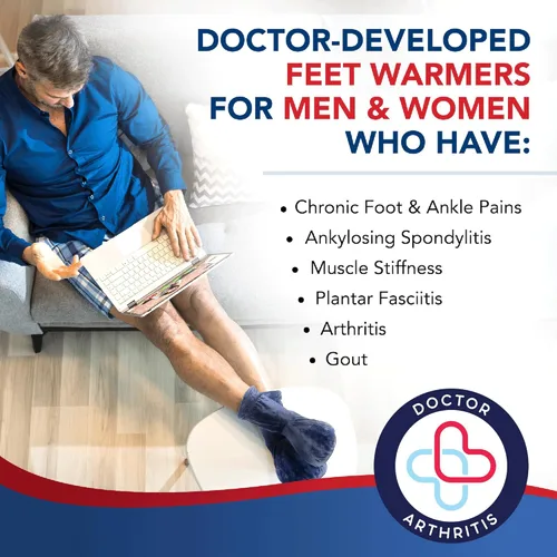 Miniatura 3 de Botas calentadoras con insertos para pies desarrolladas por médicos, calentadores de pies para mujer y hombre, botas calentadoras y manual