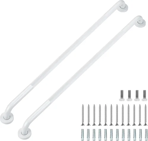 Miniatura 62 de Barras de agarre para ducha, paquete de 2 asas antideslizantes de ducha de 16 pulgadas para ancianos, barra de seguridad para ducha, barras