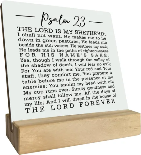 Miniatura 8 de Placa de Madera con Cita Cristiana - Números 6:24-26 - Que el Señor te Bendiga y te Mantenga, Soporte de Madera, Versículo de la Biblia como Regalo