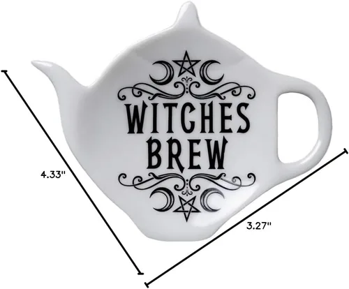 Miniatura 3 de Pacific Giftware Alchemy England - Soporte para cucharas de cerámica para cocina, café, té, decoración de brujas, utensilios para Halloween, gótico