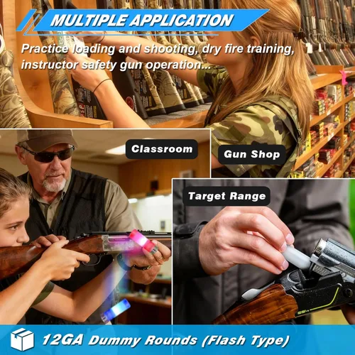 Miniatura 6 de Artemis Tapas de Seguridad Rondas de Entrenamiento Simuladas Reutilizables Múltiples Estilos con Peso Cercano al Real para Práctica de Fuego en Seco