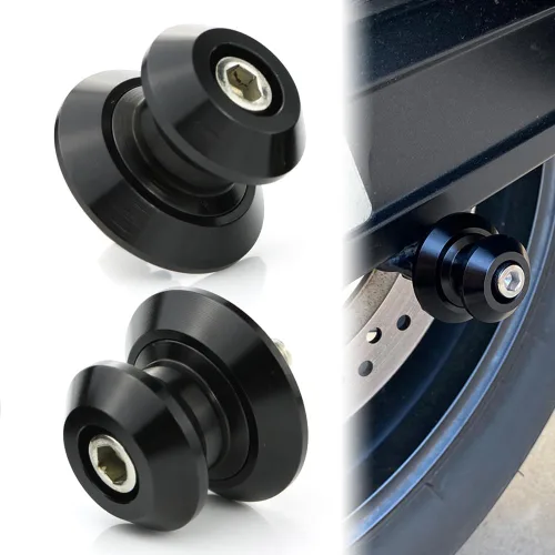 Xitomer M8 X1.25 Carretes de brazo oscilante universales para motocicleta/Tornillo de soporte de brazo oscilante para GSX-R600/750/1000, SV, Negro