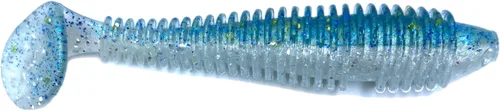 Miniatura 28 de Phat Pak Baits - Phat Swimmer Keitech Style Paddletail Swimbait 3.8" 20ct acanalado perfumado suave plástico Bass pesca señuelo Paquete de variedades