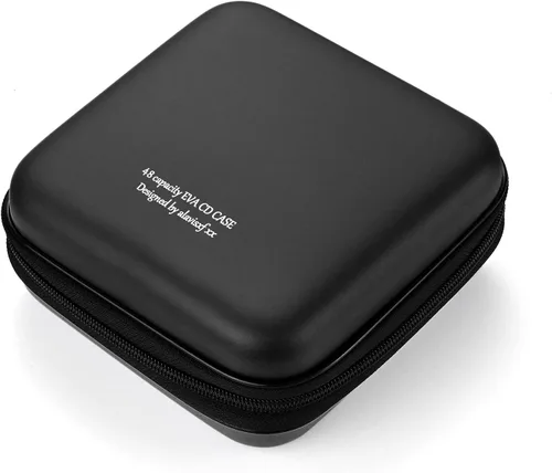 Miniatura 8 de LIOVODE Funda para DVD, estuche de CD EVA, organizador de almacenamiento, portátil, protector de DVD, soporte para billetera para coche CD Holder