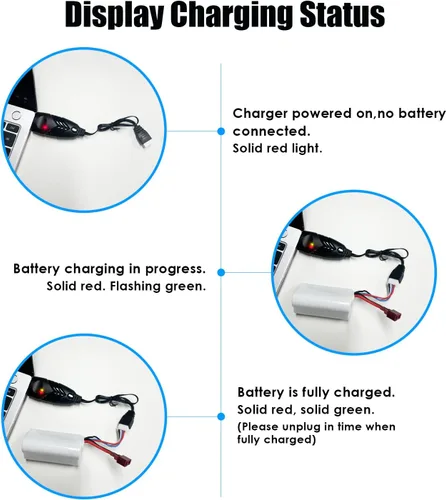 Miniatura 5 de Batería de iones de litio de 11.1 V 3000 mAh para R608 sin escobillas RC Boat 15C 3000mAh Batería RC de alta capacidad con enchufe T estilo Dean
