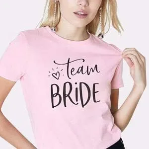 Miniatura 4 de Camisa de novia para mujer, camiseta de boda para luna de miel, camisas divertidas para novia, vacaciones, manga corta, despedida de soltera