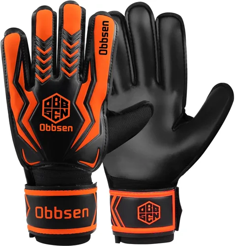 Miniatura 15 de Guantes de portero de fútbol para niños, jóvenes y adultos, guantes de portero de fútbol de agarre fuerte con protección para los dedos