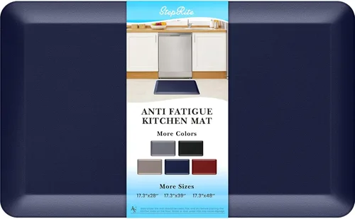 Miniatura 36 de StepRite Tapete de cocina antifatiga de 4/5 pulgadas de grosor, antideslizante, resistente a las manchas y al agua, tapete de escritorio para Azul