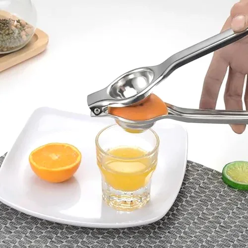 Miniatura 5 de Exprimidor de limón, exprimidor manual de acero inoxidable de 9 pulgadas para tomates de cocina, manzanas y zanahorias (9 pulgadas)