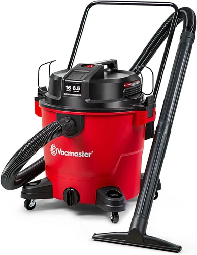 Vacmaster 16-Gallones 6.5 HP Pico† Aspiradora para Seco/Húmedo – VJH1612PF 1101, Rojo