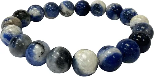 Miniatura 418 de Gem Avenue Handmade Round Bead Stretch Bracelet Unisex Natural Stone Beaded Jewelry for Men & Women, Elastic Wristband for Daily Wear