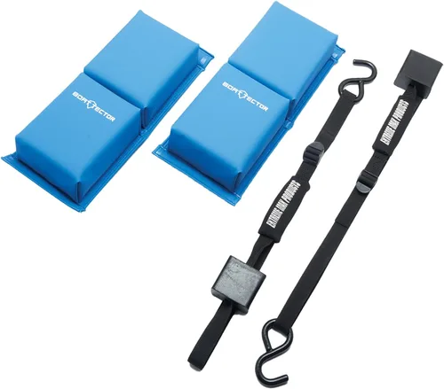 Extreme Max 3006.8581 BoatTector PWC - Guardabarros de contorno con gancho y correa con correas ajustables para una instalación fácil y segura, Azul