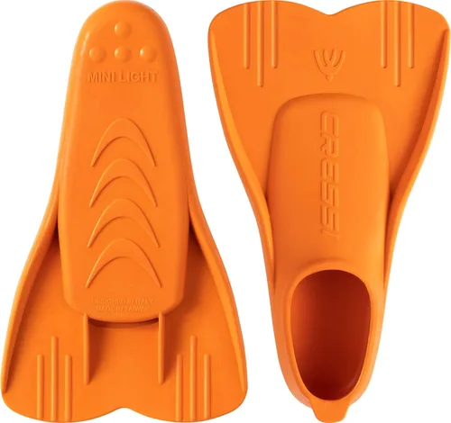 Miniatura 4 de Cressi Aletas de natación flotantes cortas para aprender a nadar - Para niños de 1 año en adelante - Mini Light: diseñadas en Italia Naranja