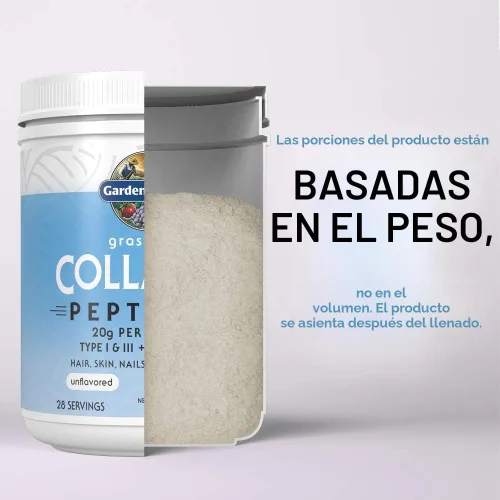 Miniatura 6 de Garden of Life Péptidos de Colágeno en Polvo de Ganado Alimentado con Pasto Sin Sabor, Polvo de Colágeno para Mujeres y Hombres, Cabello, Piel