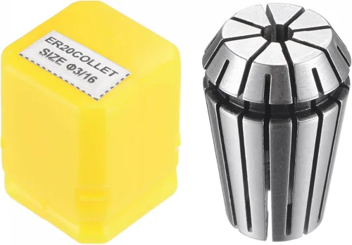 Miniatura 8 de uxcell ER20 Spring Collet, 7/16 "Chuck para máquina de grabado CNC Torno herramienta de fresado