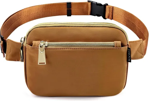 ZORFIN Riñonera para mujeres y hombres, riñonera de moda con correa ajustable para exteriores, entrenamiento, viajes, casual, correr, senderismo,