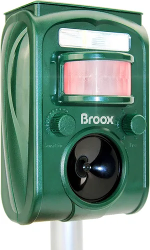 Broox 2025 Repelente de Animales Solar Mejorado, Repelente de Gatos para Exteriores, Repelente de Ardillas, Repelente de Ciervos, Repelente de