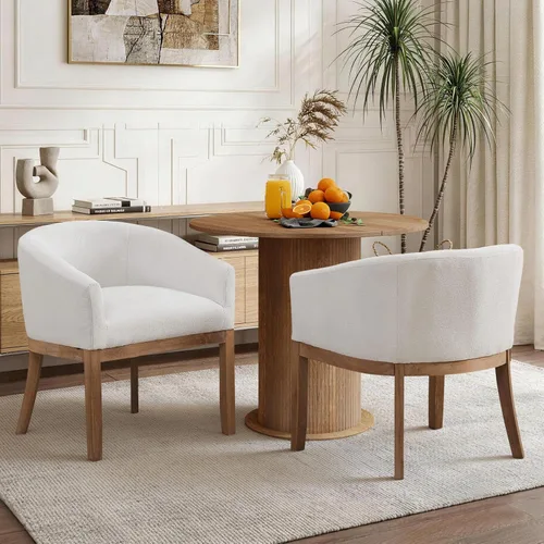 Miniatura 22 de Juego de 6 Sillas de Comedor Tapizadas de Terciopelo, Sillas Laterales de Cocina de Estilo Moderno con Ribete de Tachuelas y Patas de Madera, Anillo