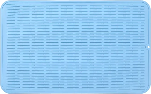 Miniatura 91 de MicoYang Alfombrilla de silicona para secado de platos para múltiples usos, fácil de limpiar, ecológica, resistente al calor, alfombrilla
