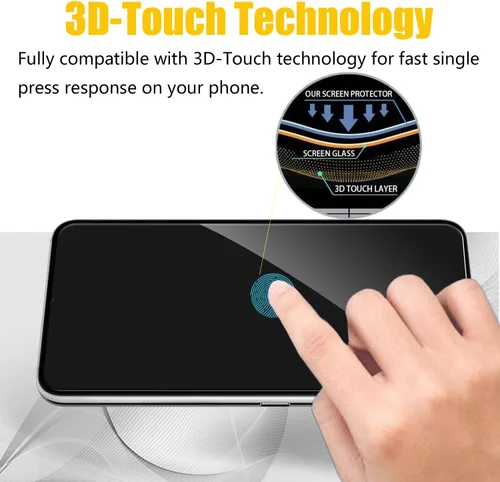 Miniatura 5 de Paquete de 2 protectores de pantalla de privacidad para Samsung Galaxy S22/S23 5G de 6.1 pulgadas, protector de vidrio templado, fácil de instalar