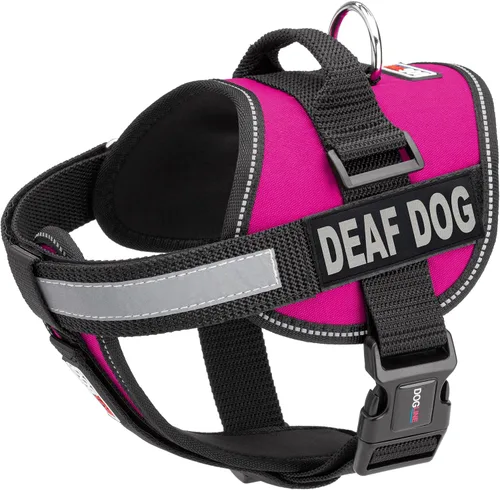 Miniatura 22 de Dogline Unimax - Arnés para perro con parches para perros sordos reflectantes sin tirones, correas ajustables, neopreno transpirable para médicos