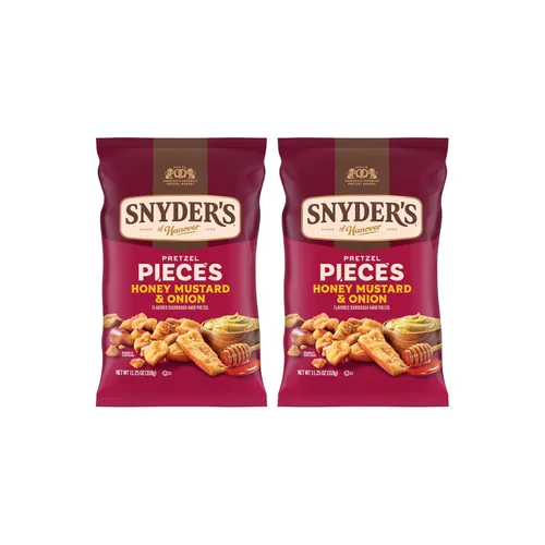 Miniatura 10 de Snyder's of Hanover Piezas de pretzel, miel mostaza y cebolla, 3.25 oz, 6