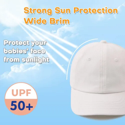 Miniatura 107 de Peecabe Gorra de béisbol para niños pequeños, unisex, de algodón, ajustable, para bebés, niños, gorra de béisbol para niñas de 1 a 5 años