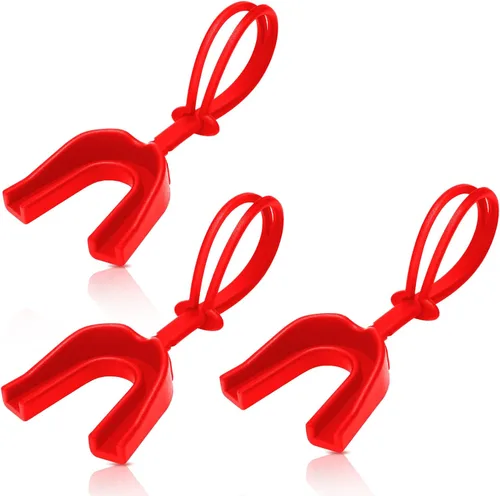 Miniatura 8 de TOODOO 3 protectores bucales de fútbol con correa para jóvenes, protector bucal suave para jóvenes, boquilla de fútbol para boxeo, lacrosse, Negro