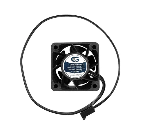 Miniatura 3 de Coolerguys Rodamiento de bolas 12v 3pin ventilador (alta velocidad, 3.150x0.984 in)