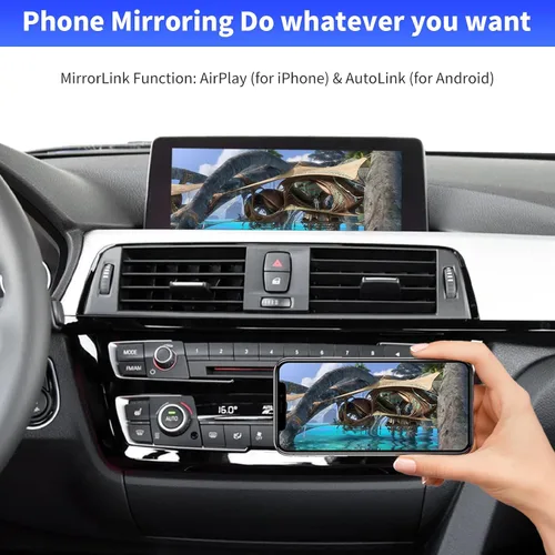 Miniatura 5 de Road Top Kit inalámbrico CarPlay Android Auto Retrofit para BMW EVO ID5/ID6 System (2017-2020), compatible con BMW 1 2 3 4 5 6 7 Series y M3 M4 M5