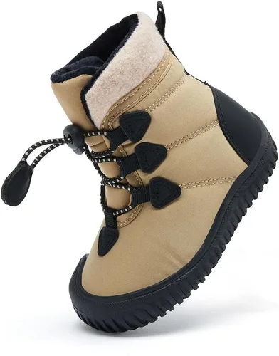 Miniatura 89 de BMCiTYBM Botas de nieve de invierno para bebés y niños pequeños, de piel sintética, cálidas, antideslizantes, zapatos para primeros pasos