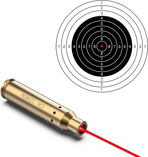 Miniatura 2 de Feyachi Bore Sight 9MM/223 5.56/12GA Punto Rojo Laser Zeroing Bore Sighter Pistola Laser Boresighter con 3 Juegos Latón