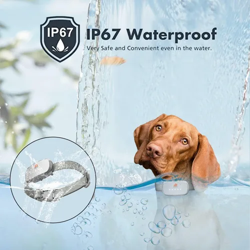 Miniatura 5 de Collar de perro antiladridos automático inteligente impermeable recargable Terminador de ladridos (collar de corteza blanca)