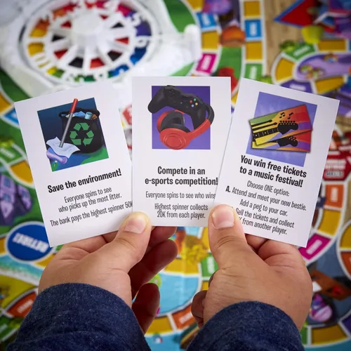 Miniatura 15 de Juego de mesa The Game of Life, juegos familiares para niños de 8 años en adelante, las clavijas vienen en 6 colores, juegos de mesa familiares