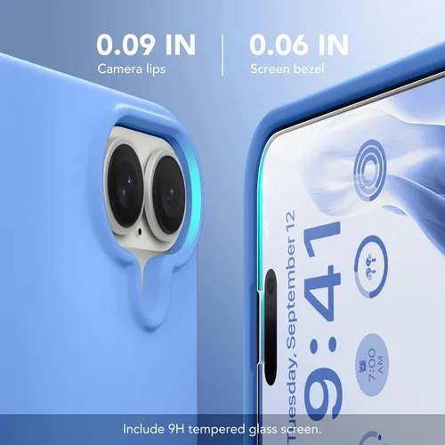 Miniatura 56 de GONEZ Funda de silicona para iPhone 15 Pro Max, compatible con Magsafe, protector de cámara + protector de pantalla, forro de microfibra suave