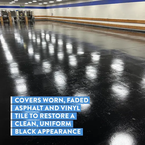 Miniatura 3 de Black Beauty II - Sellador de suelo para asfalto y baldosas de vinilo, sellador negro de secado rápido, restaura el color, sella el desgaste