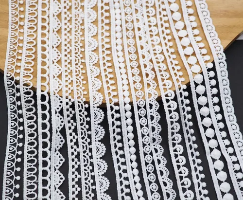 15 estilos de cinta de encaje muy estrecha para bricolaje costura suministros de manualidades paquete de Navidad decoración de boda artesanía arco