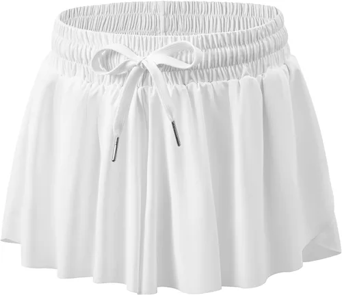 Dancer queen Pantalones cortos holgados con cordón para niñas, pantalones cortos deportivos para correr, deportes, gimnasia para 6 a 12 años
