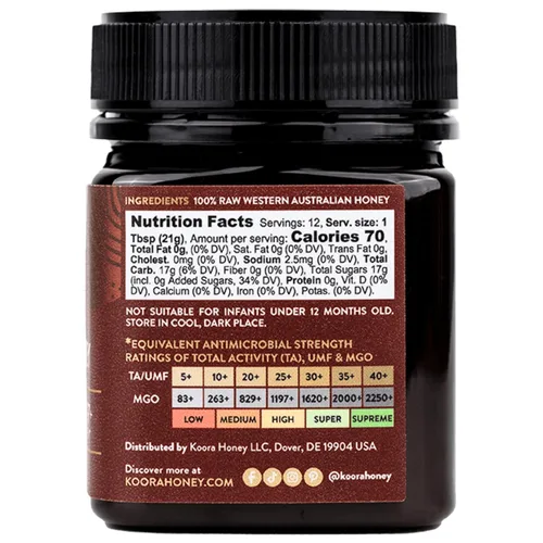 Miniatura 3 de Paquete de Jarrah Honey TA 35+ y Marri Honey TA 25+ (MGO 2000+ y MGO 1197+ equivalente a miel de manuka)